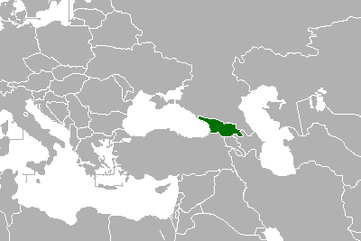 Грузия на карте