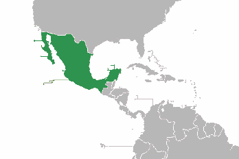 Мексика на карте