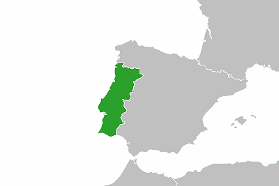 Португалия на карте